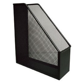 Porte-revues q-connect métal mesh maille métallique 250x79x289mm coloris noir