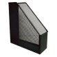 Porte-revues q-connect métal mesh maille métallique 250x79x289mm coloris noir
