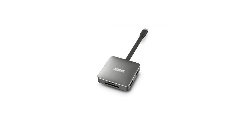 Urban Factory HUBEE LIGHT USB 3.2 Gen 1 (3.1 Gen 1) Type-C Gris