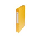 Boîte classement exacompta exabox carte lustrée 7/10e a4+ 25x33cm dos 4cm coloris jaune