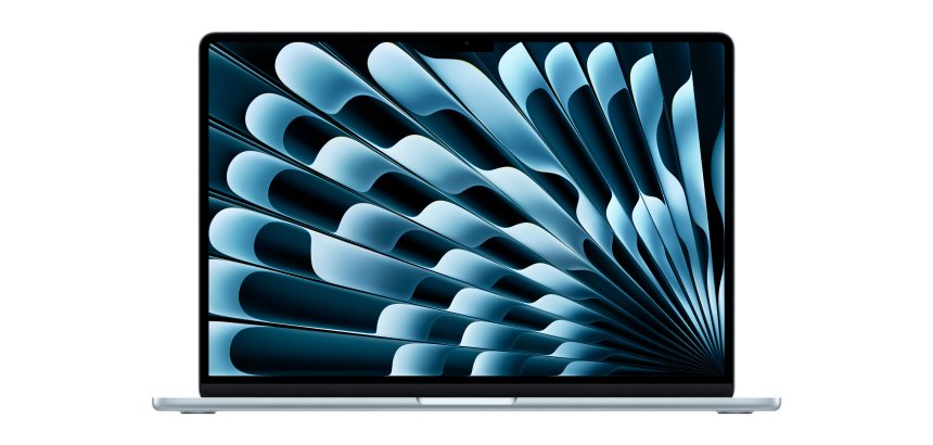 Apple MacBook Air Apple M M4 Ordinateur portable 38,9 cm (15.3") 16 Go 512 Go SSD Wi-Fi 6E (802.11ax) macOS Sequoia Bleu
