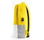 Pantone PT-BK102Y backpack Casual backpack White, Yellow Polyester