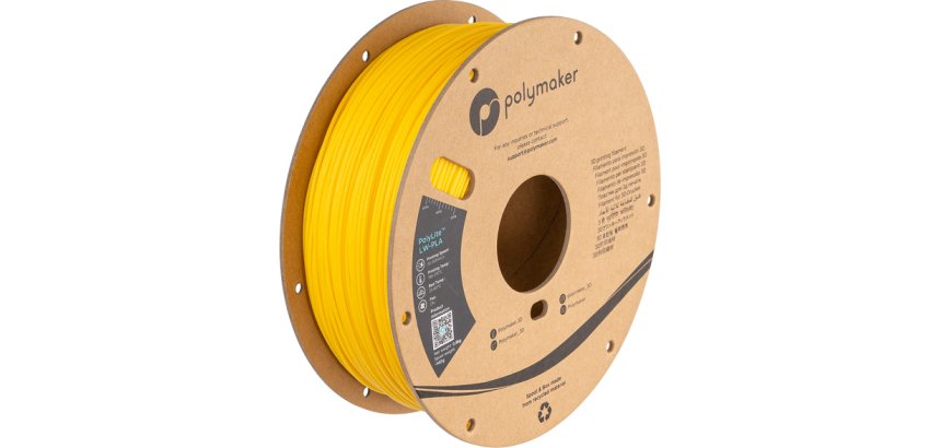 Polymaker PA08009 3D Printing Material Polylactic Acid (PLA) Yellow 800 g