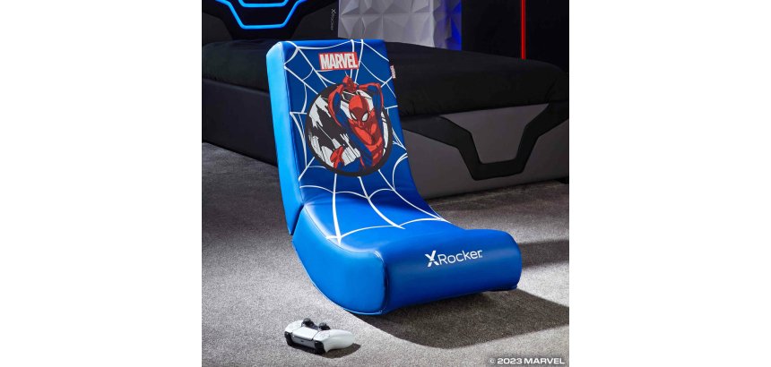 X Rocker 2021178 gamestoel Stoel voor consolegames Gestoffeerde gevoerde zitting Zwart, Blauw, Rood, Wit