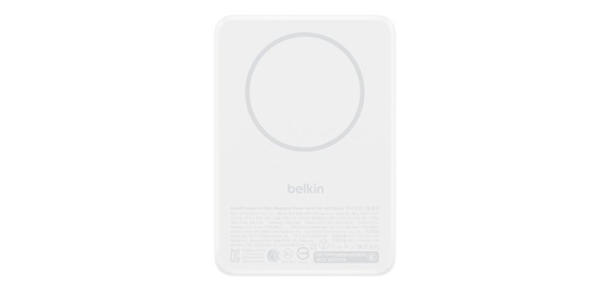 Belkin BPD016hqWH 5000 mAh Recharge sans fil Blanc