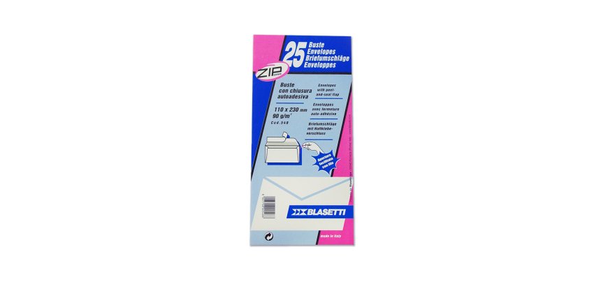 Blasetti Buste Strip 90 11 x 23 cm, confezione da 25 pezzi