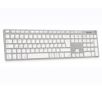 Hamlet XKKITA-MCBT tastiera Universale Bluetooth Italiano Argento, Bianco