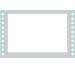 Etichette adesive a modulo continuo TAB 1 - in carta - corsia singola - permanenti - 149 x 97,2 mm - 3 et/fg - 500 fogli - bianco - Tico