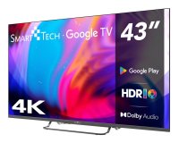 Smart-Tech 43UG02V TV 109,2 cm (43") 4K Ultra HD Smart TV Wi-Fi Grigio 230 cd/m²