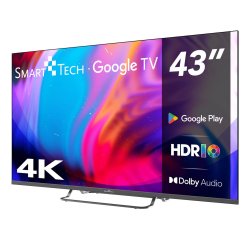 Smart-Tech 43UG02V TV 109,2 cm (43") 4K Ultra HD Smart TV Wi-Fi Grigio 230 cd/m²