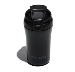 Muitomas WBOTTLETH350BK tazza da viaggio 350 ml Nero Acciaio inox