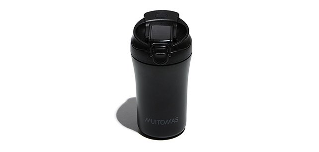 Muitomas WBOTTLETH350BK tazza da viaggio 350 ml Nero Acciaio inox
