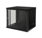 LINK LK1909UN rack cabinet 9U Wall mounted rack Black