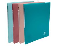 Classeur exacompta 4 anneaux en d 15mm pp skandi coloris   assortis