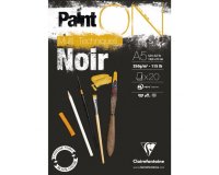 Paint'ON Noir bloc collé 20F A5 250g