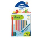 Crayon de couleur triangulaire griffix, étui de 12