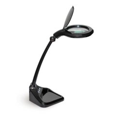 MAULiris LED magnifying lamp with adjustable intensity black