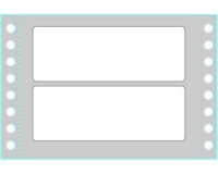 Etichette adesive a modulo continuo TAB 1 - in carta - corsia singola - permanenti - 100 x 36,2 mm - 8 et/fg - 500 fogli - bianco - Tico