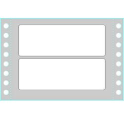 Tico TAB1-1003 self-adhesive label Rectangle Permanent White 4000 pc(s)
