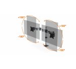 Langlebiger 509523 Flachbildschirmhalterung für Schreibtisch 68,6 cm (27") Wand Silber