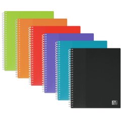 Protege-Docs Spiral Oxford School Life A5 40 Poch PP Translucide/Opaque Assorti Pav