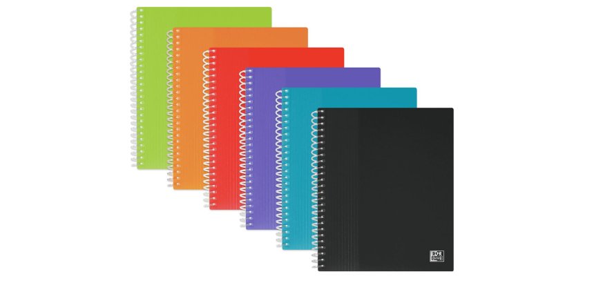 Protege-Docs Spiral Oxford School Life A5 40 Poch PP Translucide/Opaque Assorti Pav