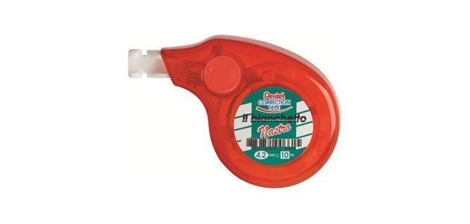 Pentel ZTN14BWI correction tape 10 m Red