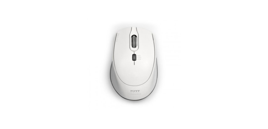 Port Designs 900714 souris Bureau Ambidextre RF Wireless + USB Type-C 1600 DPI