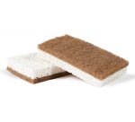 Perfetto 13960 spugna Rettangolare Cellulosa, Cocco, Fibra Beige, Marrone 2 pz