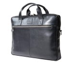 Sacoche ordinateur Exactive Cuir noir - Noir