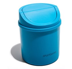 Muitomas DESKBINBL trash can Round Plastic Blue