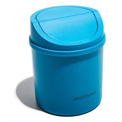 Muitomas DESKBINBL trash can Round Plastic Blue