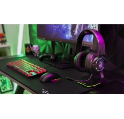 The G-Lab KORP IRIDIUM Auriculares Inalámbrico y alámbrico Diadema Juego USB Tipo C Bluetooth Negro