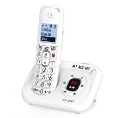 Alcatel XL785 Voice Analog/DECT telephone Caller ID White