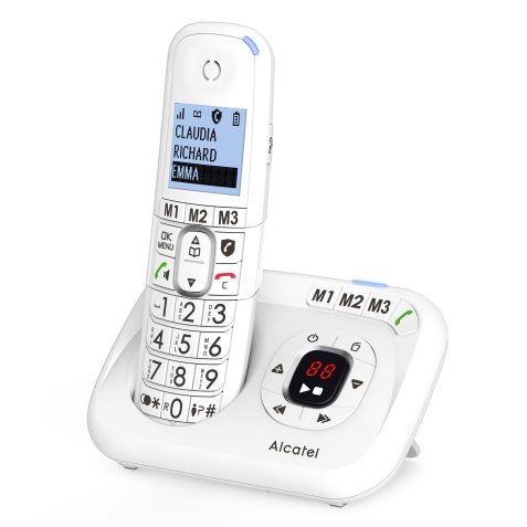 Alcatel XL785 Voice Analog/DECT telephone Caller ID White