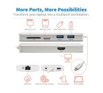 Tripp Lite U442-DOCK11-S station d'accueil USB 3.2 Gen 2 (3.1 Gen 2) Type-C Argent