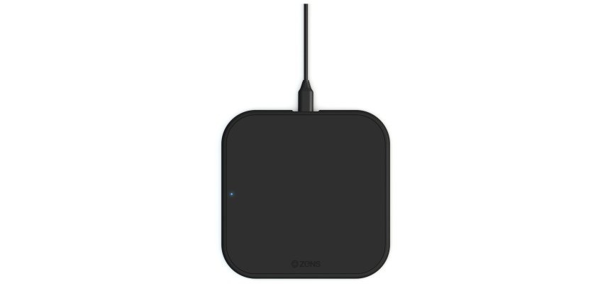 ZENS ZESC12B mobiles Ladegerät Kopfhörer, Smartphone Schwarz USB Kabelloses Laden Innenbereich