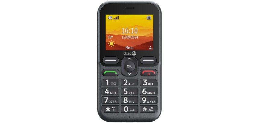Doro Leva L10 6,1 cm (2.4") 120,7 g Noir Téléphone numérique