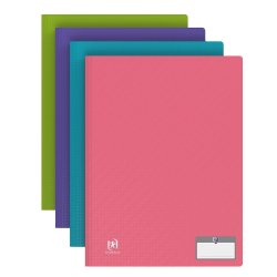 Protège-documents Oxford memphis a4 100 vues / 50 pochettes couverture polypro coloris assortis style