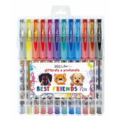 Lebez 81186 penna gel Penna in gel con cappuccio Multicolore 12 pz