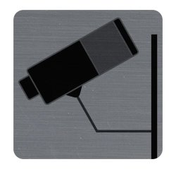 Plaque de signalisation 'Surveillance caméra'
