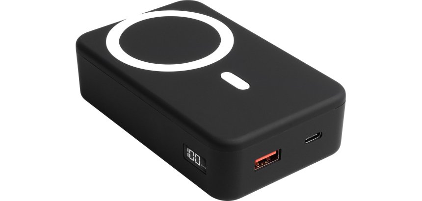 XtremeMac XWH-PMS3-13 banque d'alimentation électrique 20000 mAh Recharge sans fil Noir