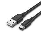 Vention Cable USB 2.0 3A CTHBF/ USB Tipo-C Macho - USB Macho/ 1m/ Negro