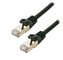 MCL IC5K99A006ASH1N câble de réseau Noir 1 m Cat6a S/FTP (S-STP) Rond