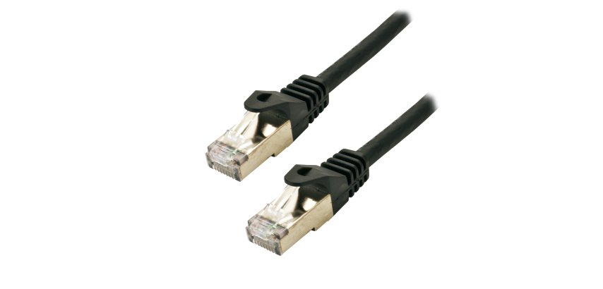MCL IC5K99A006ASH1N câble de réseau Noir 1 m Cat6a S/FTP (S-STP) Rond