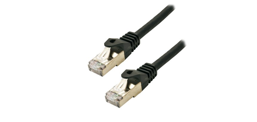 MCL IC5K99A006ASH1N câble de réseau Noir 1 m Cat6a S/FTP (S-STP) Rond