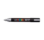 Marqueur posca pc5m gouache encre inodore toutes surfaces pointe moyenne conique couleur opaque couvrante argent