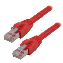 MCL FCC8BMSF-0.15M/R câble de réseau Rouge 0,15 m Cat8 S/FTP (S-STP)