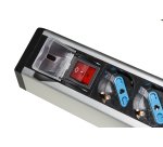 LINK Multipresa Da Tavolo 4 Prese Universali Con 2 Porte Usb E Interruttore Con Coperchio Di Protezione Cavo Mt 1,80 Spina Tripolare Italiana 16A