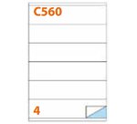 Markin 210C560 self-adhesive label Rectangle Permanent White 400 pc(s)